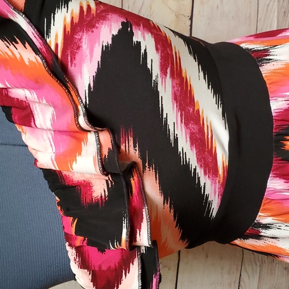 Summer Dress One Shoulder Dress by Wrapper Stretchy Flowy - Picture 7 of 11